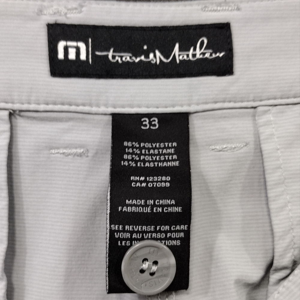 Travis Mathew Golf Shorts Mens 33 Gray Outdoor Sporty Casual Comfy - Picture 7 of 8
